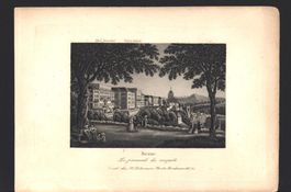 Bern Bundeshaus Aquatinta von Dikenmann
