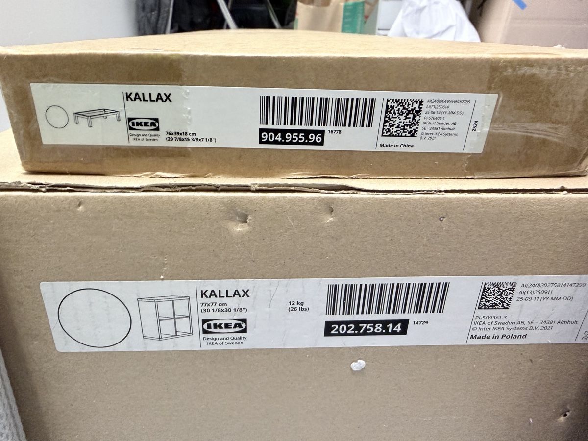 Scaffali: IKEA Kallax Regal + Erhöhung + Kosingen – Nuovo e nell'imballaggio originale da Kaltbrunn venduto da Kirill2 1