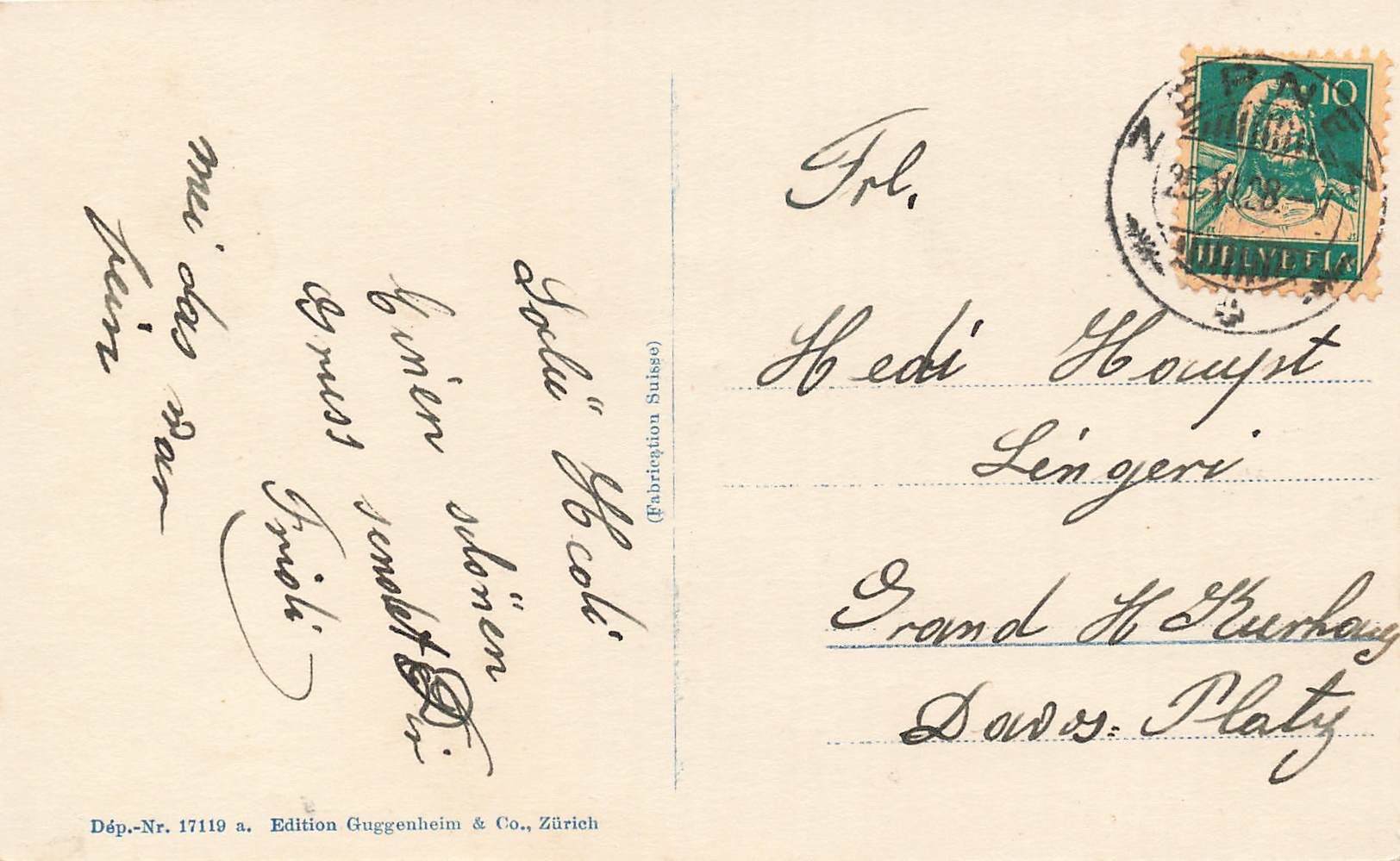 Cartoline postali: Zernez – Usato da Biasca venduto da Blenio71 1