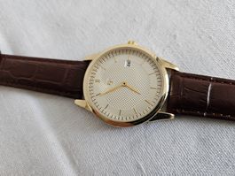 Neue Elegante ET Armbanduhr-Klassisches Design mit Lederar.