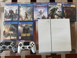 PS4 Bundle with 2 controls + 7 games