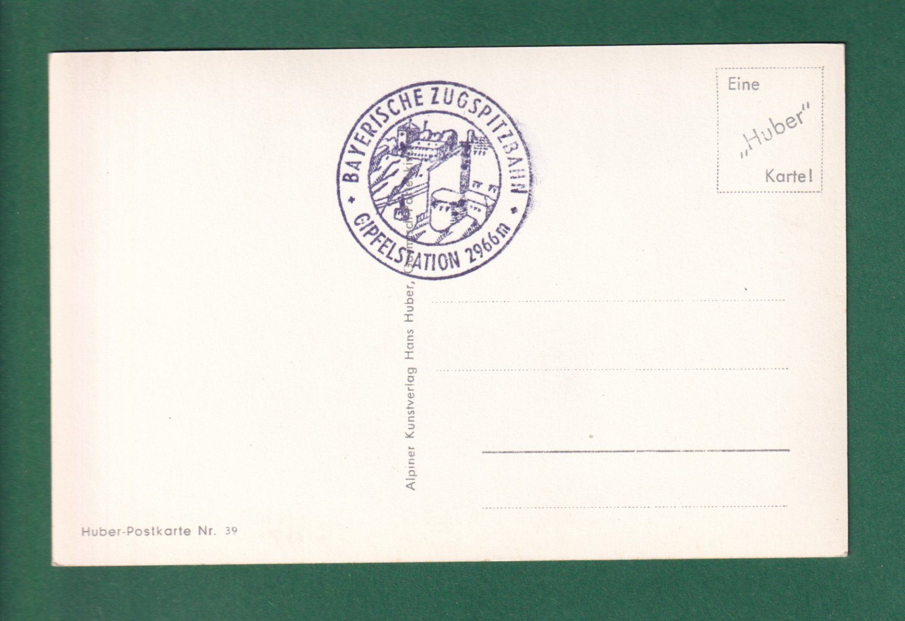 Cartoline postali: ZUGSPITZ-GIPFEL gegen Hohetauern – Usato da Pully venduto da nicecards-shop 1