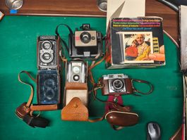 4 alte Fotoapparate