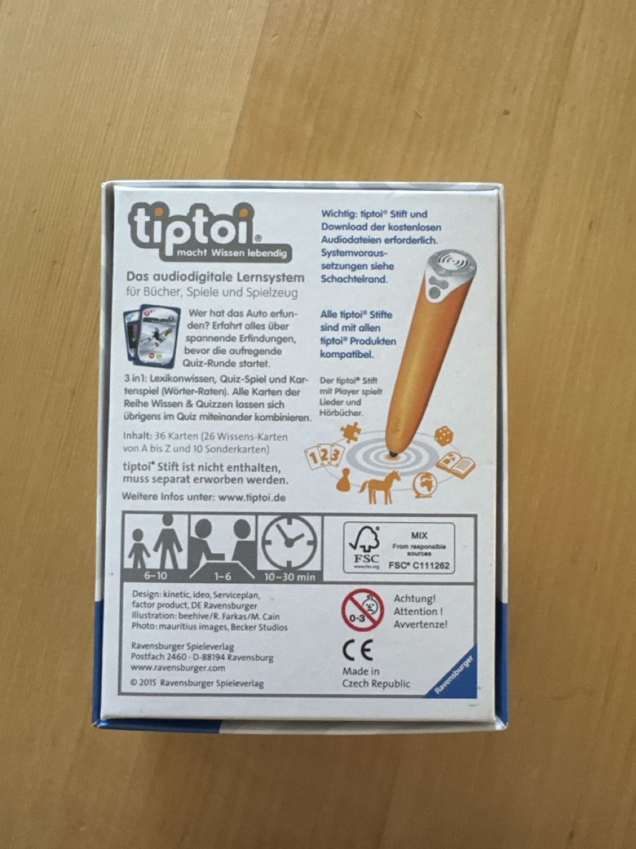 Tiptoi Giochi: Tiptoi Kartenspiel  – Usato da Menziken venduto da xirixs 2