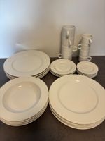 Eschenbach Bavaria Germany White Dinner Set Plates and Cups