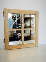 Vintage Upcycling Spiegel aus altem Fenster - Shabby Chic