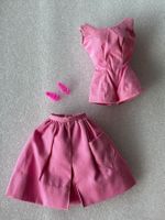 Vintage Japan Barbie Fashion Pak Cotton Pink Playsuit&Skirt