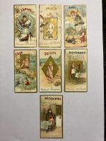 Chocolat Suchard, alte Reklame, Chromos - Jahreszeiten/Monat