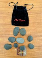 9 schöne Hot Stone Heilsteine Steine mit Säckchen