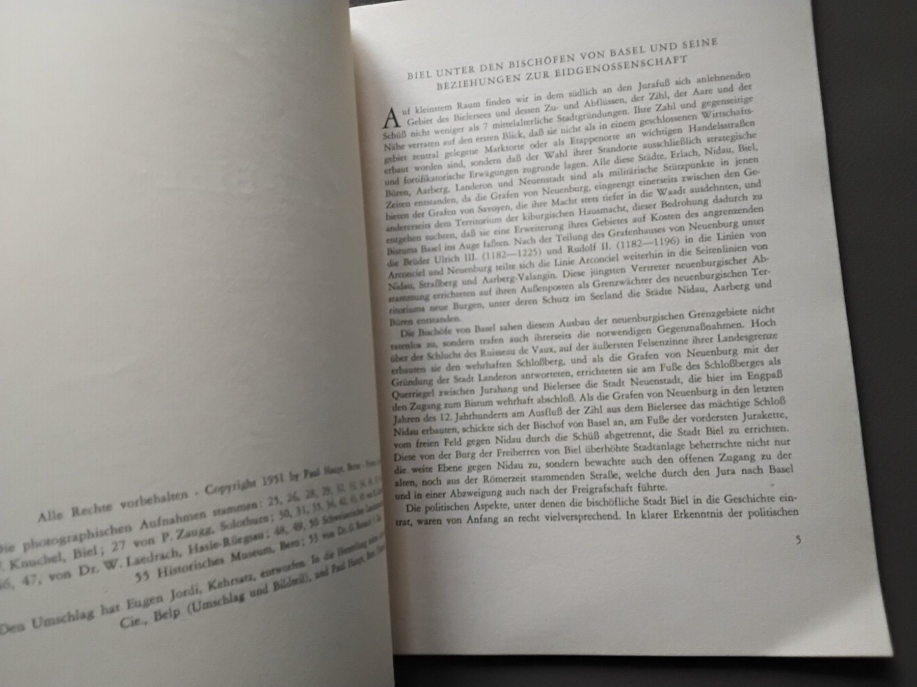 Libri: Biel/ Bienne Alt - Biel 1951 Buch – Usato da Biel/Bienne venduto da taki25 3