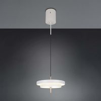 LED Pendelleuchte, Grau, CCT, 40 cm Ø