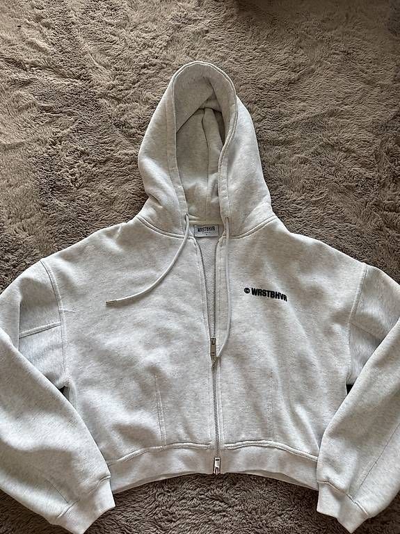 Vestes: WRSTBHVR Zipper weissgrau – D'occasion à Kaltbrunn par lau_2hp8