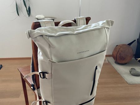 Kapten & Sohn HELSINKI - Tagesrucksack - cremefarben schwarz