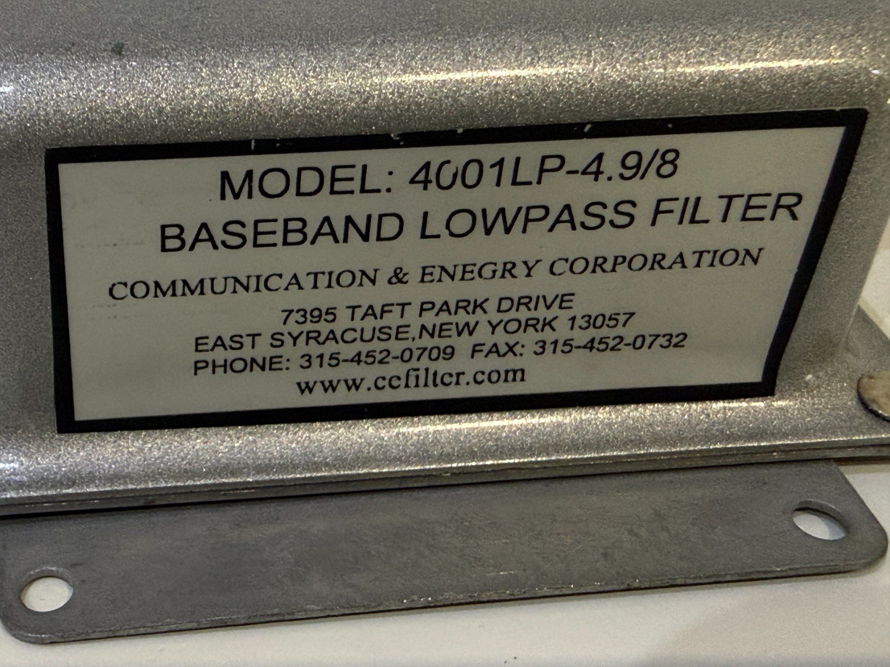 Altro Materiale elettrico: Low-Pass Baseband Filter, 4001LP-4.9/8 MHz, NEU – Nuovo (secondo la descrizione) da Unterengstringen venduto da Tnovus 2