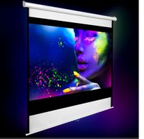 Beamer-Leinwand 203 x 203 cm ausziehbar, für Wand- und Deck