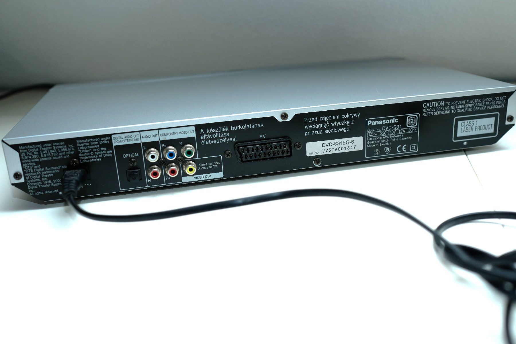 Panasonic Sistemi audio & multimediali: Panasconic DVD-S31 – Usato da Zürich venduto da Tenos 2