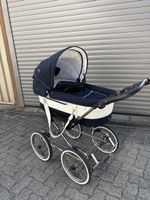 Kinderwagen Emmaljunga 2-in-1 dunkelblau/weiss guter Zustand