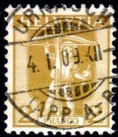 TELLKNABE IM RAHMEN 1909 URNÄSCH GESTEMPELT - Q362
