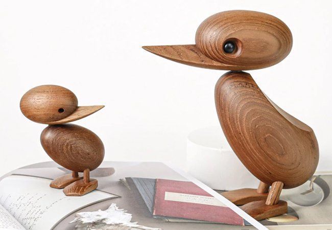 Schüttelmännchen Holzfigur - Wackelkopf Auto-Dekoration Für Armaturenbrett