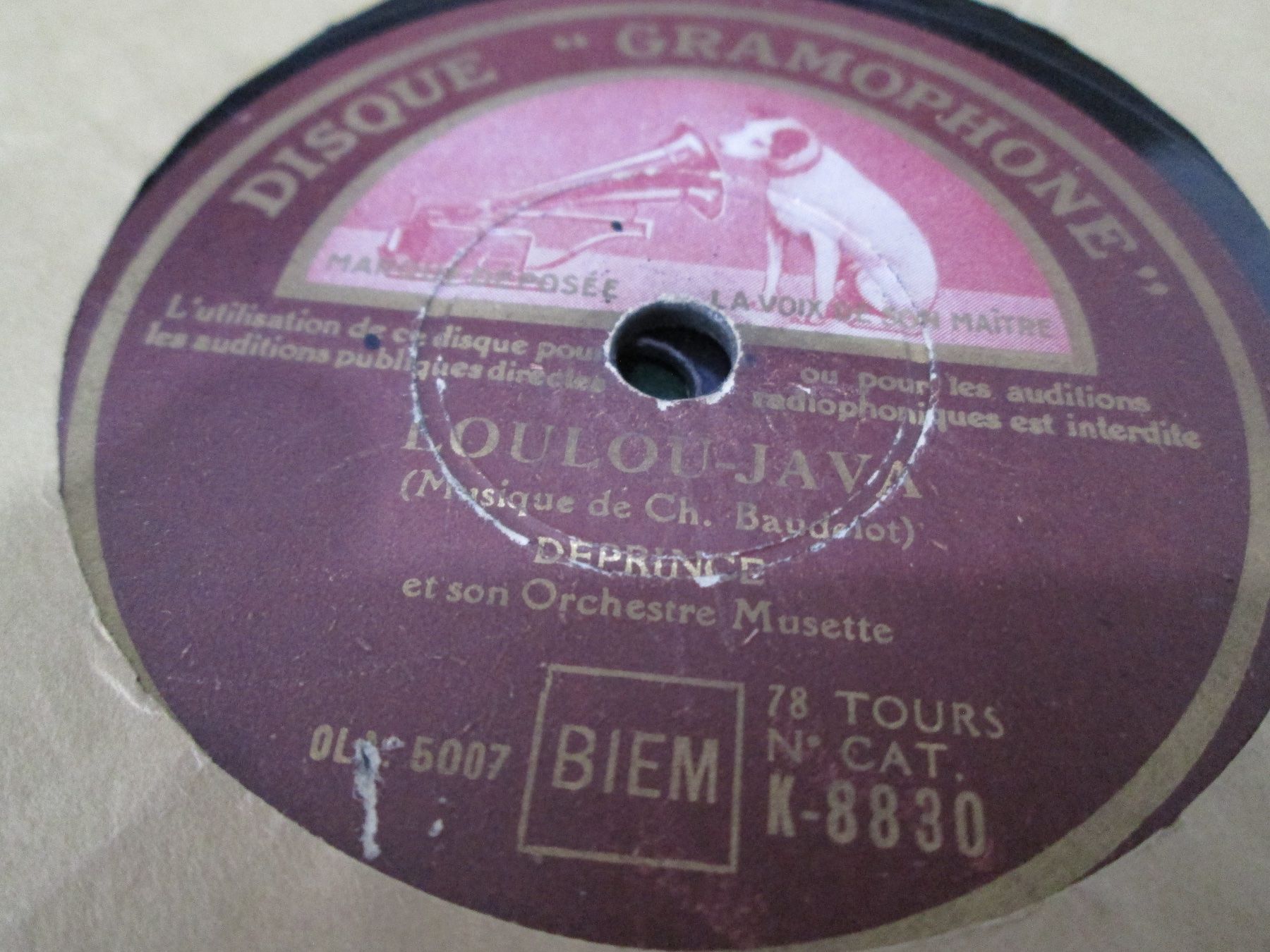 Schallplatten: DISQUES 78 TOURS – Gebraucht aus Lausanne von Leag 2