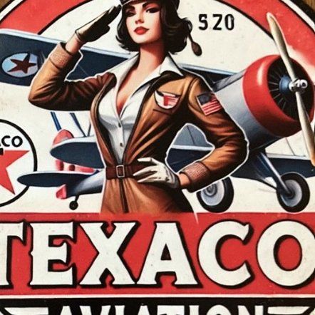 Texaco Insegne: Texaco Motor Oil Aviation Blechschild – Nuovo e nell'imballaggio originale da Bremgarten AG venduto da Eurotiz