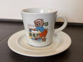 Alte Langenthal Kindertasse Tasse Kinder Bär Bärenmotiv 70er