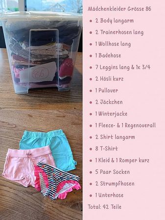 Mädchen Kleider Paket Gr. 86, 42 Teile