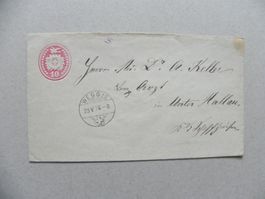 Tübli Brief Tüblibrief Weggis LU Luzern 1874 Ganzsache Post