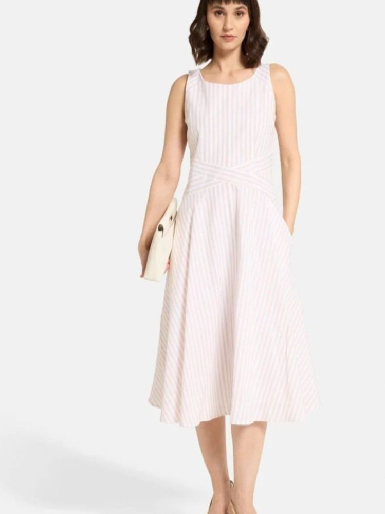 Vestiti: Sommerliches, gestreiftes Baumwollkleid, Gr.38 – Nuovo (secondo la descrizione) da Sils/Segl Maria venduto da dol_pn2n 1