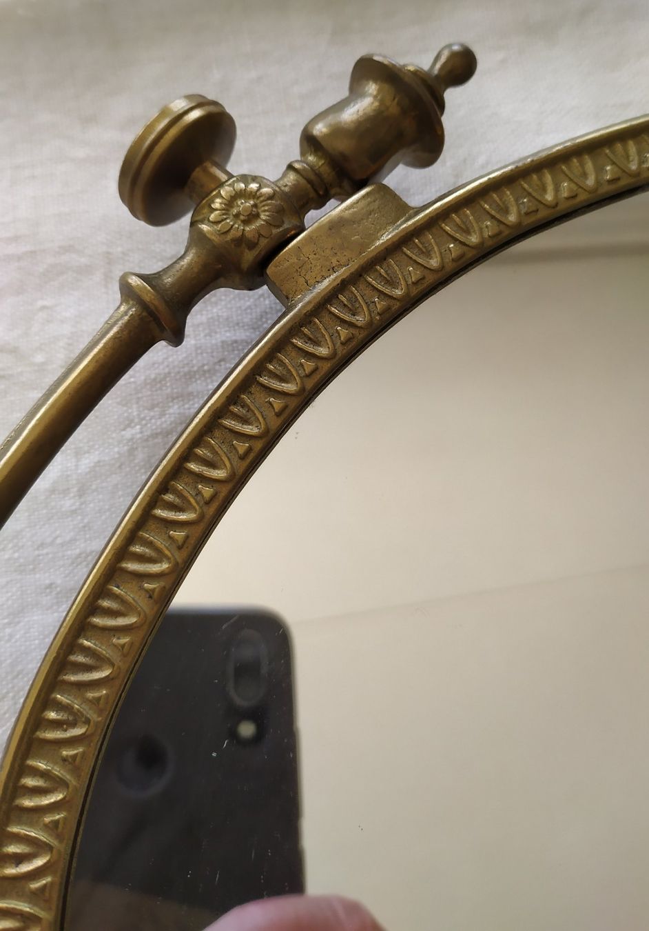 Specchi: Magnifique miroir de table vintage – Usato da Chezard St-Martin venduto da Loucail 5