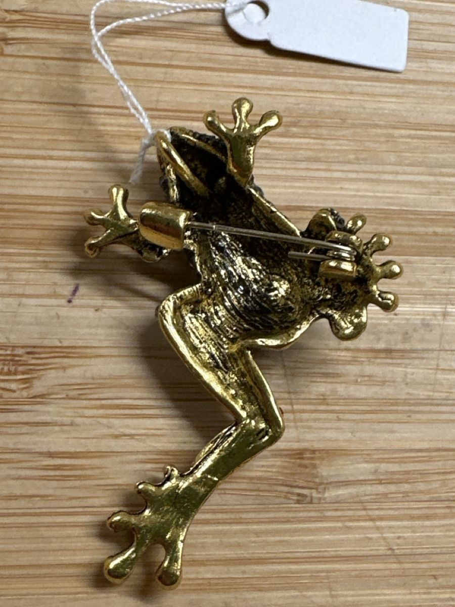Spille & Fermagli: Frosch mit vielen Strasssteinen Brosche – Nuovo (secondo la descrizione) da Trüllikon venduto da angela4444 4