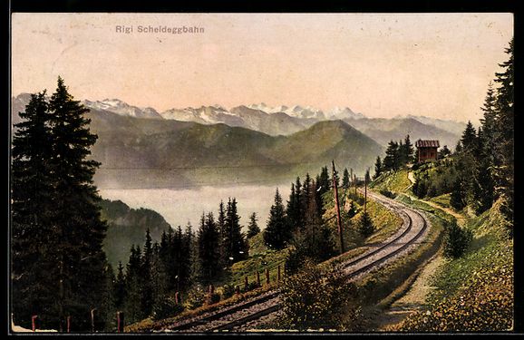 Cartes postales: AK Rigi Scheidegg, Scheideggbahn – D'occasion à Berlin par bartko-reher