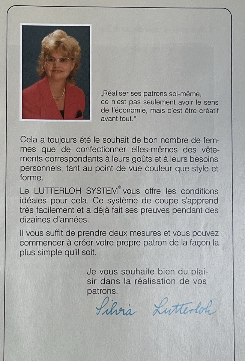 Libri: Patrons de couture Lutterloh, système or - 280 patrons – Usato da La Tour-de-Peilz venduto da Pansy02 2