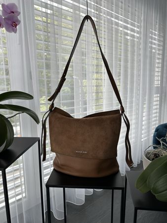 Michael Kors Ledertasche braun Wildleder Beutel