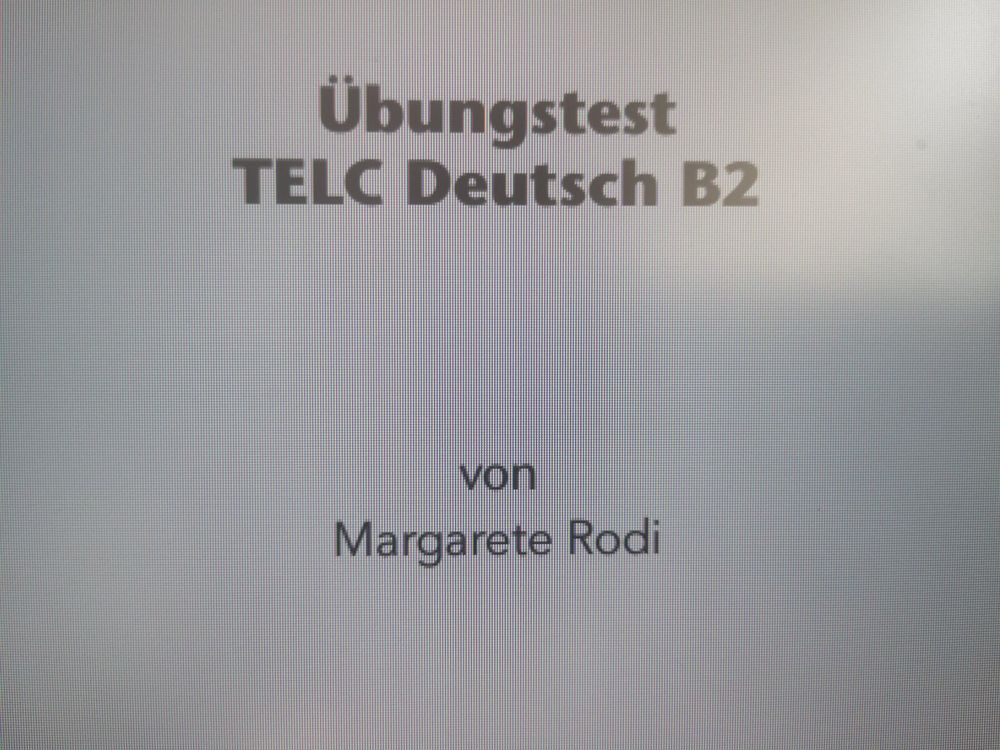 Telc B2 Übungstest PDF | Kaufen Auf Ricardo