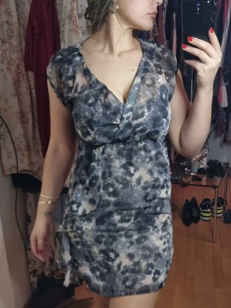 GARCIA Schickes Sommerkleid, Gr. 38, Leopardenmuster