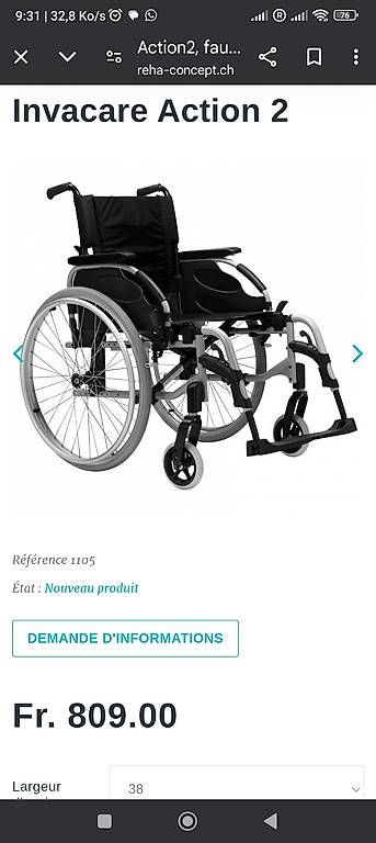 Sedie a rotelle: chaise fauteuil roulant – Usato da nyon venduto da mka_bn7r 2