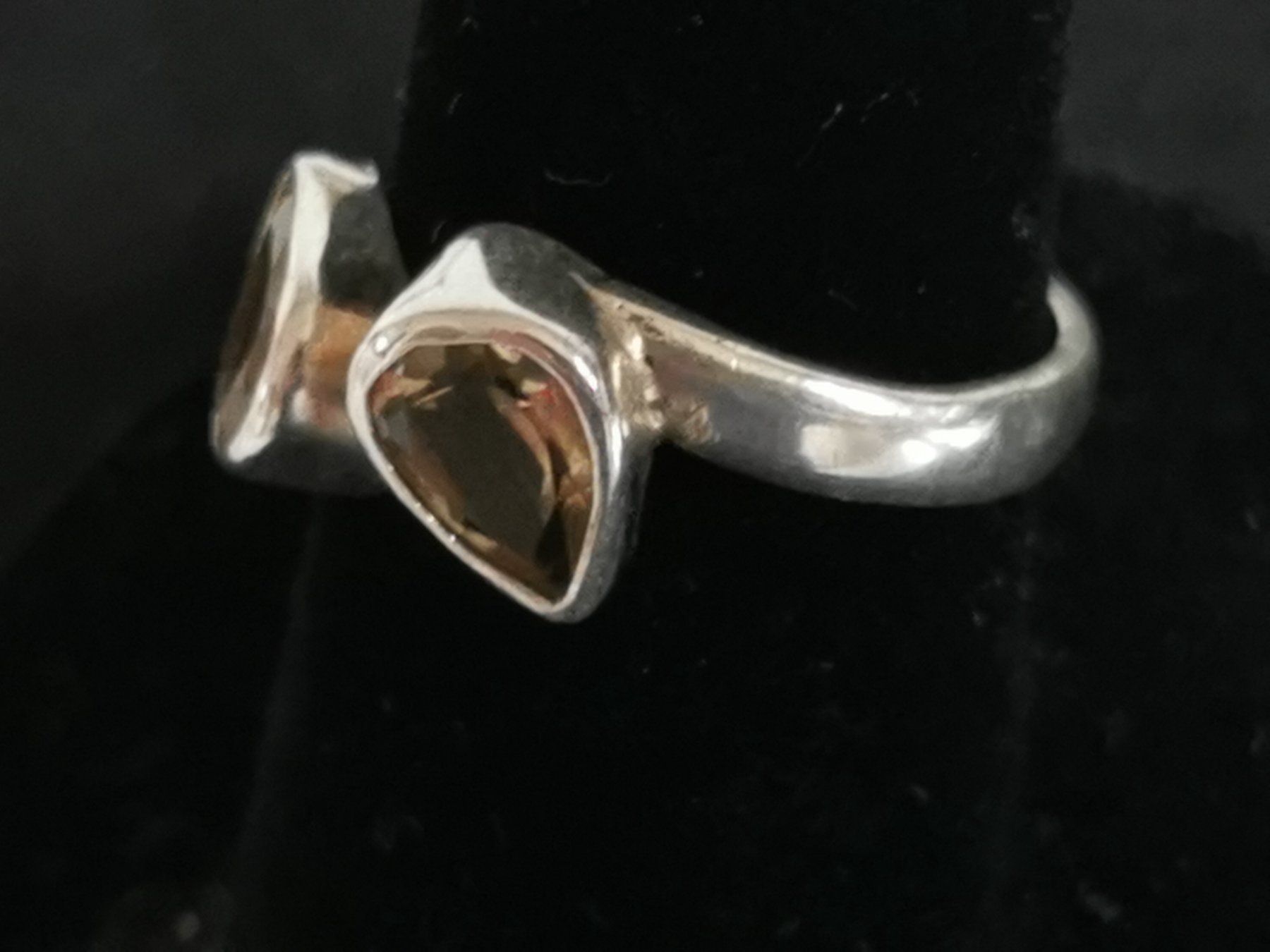 Anelli: Damen Silber Ring mit Rauch Topase – Nuovo (secondo la descrizione) da Schlieren venduto da vlalif 3