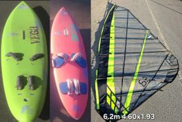 F2 Windsurfequipment komplett
