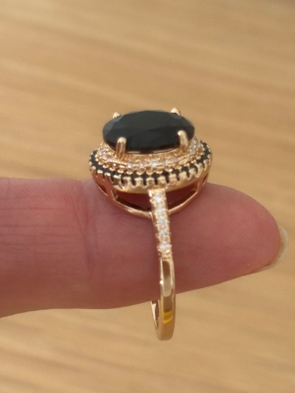Anelli: Luxus Elegante Gr.19/9 Ring Farbe: Rosa/Schwarz – Nuovo (secondo la descrizione) da Biel-Bienne venduto da Roserosse13 1
