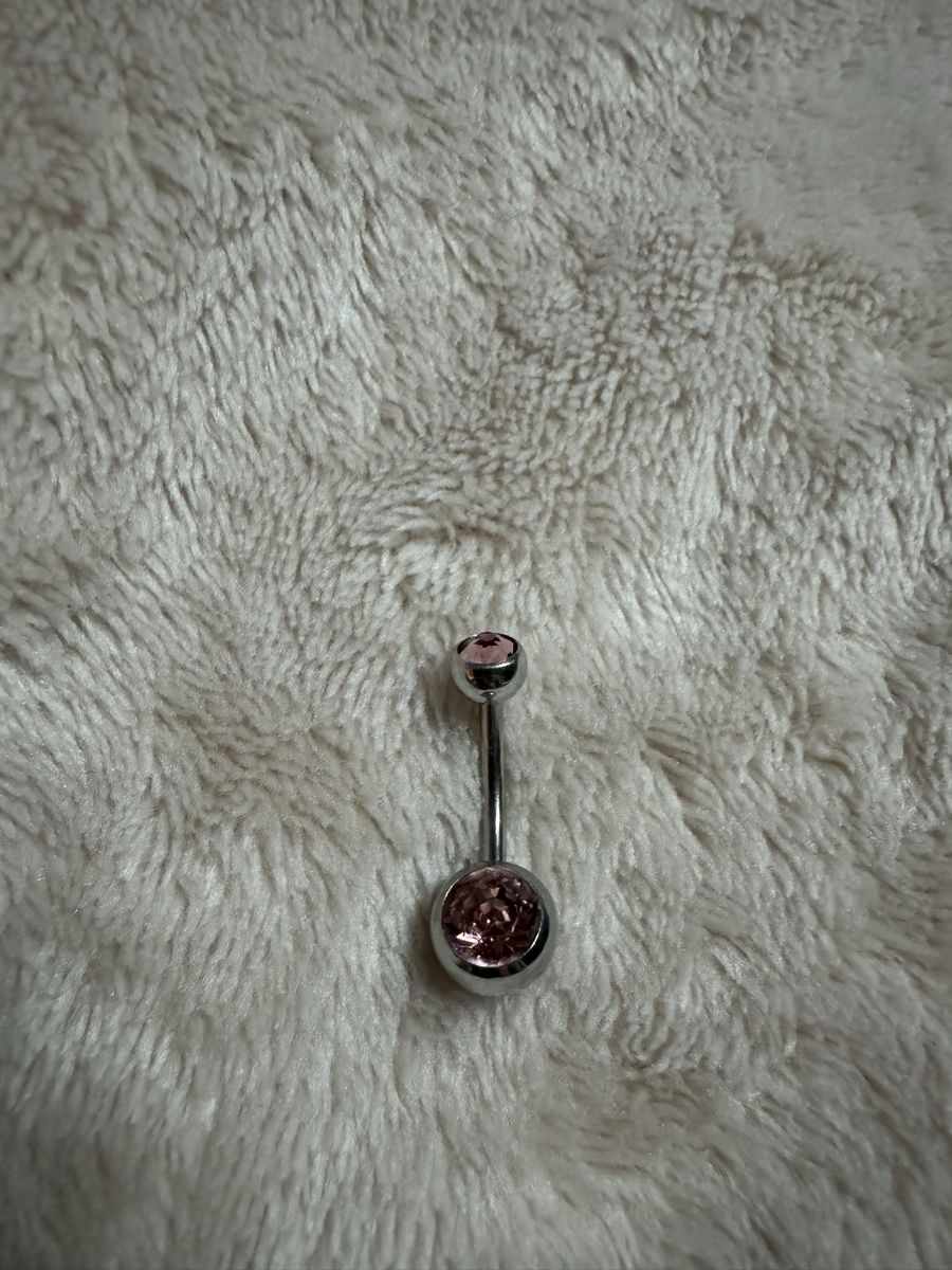 Gioielli per piercing: Bauchnabelpiercing mit rosa Steinen – Usato da Heiden venduto da Bettyk11.