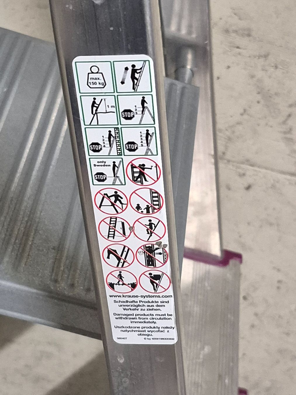 Scale: Trittleiter Aluminium 4 Stufen gebraucht – Usato da Zürich venduto da Roberto040 2