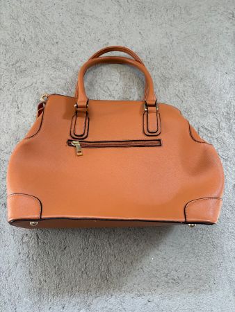 Sansibar Handtasche Braun/Schwarz-Weiss