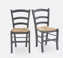 Chaise bois paille
