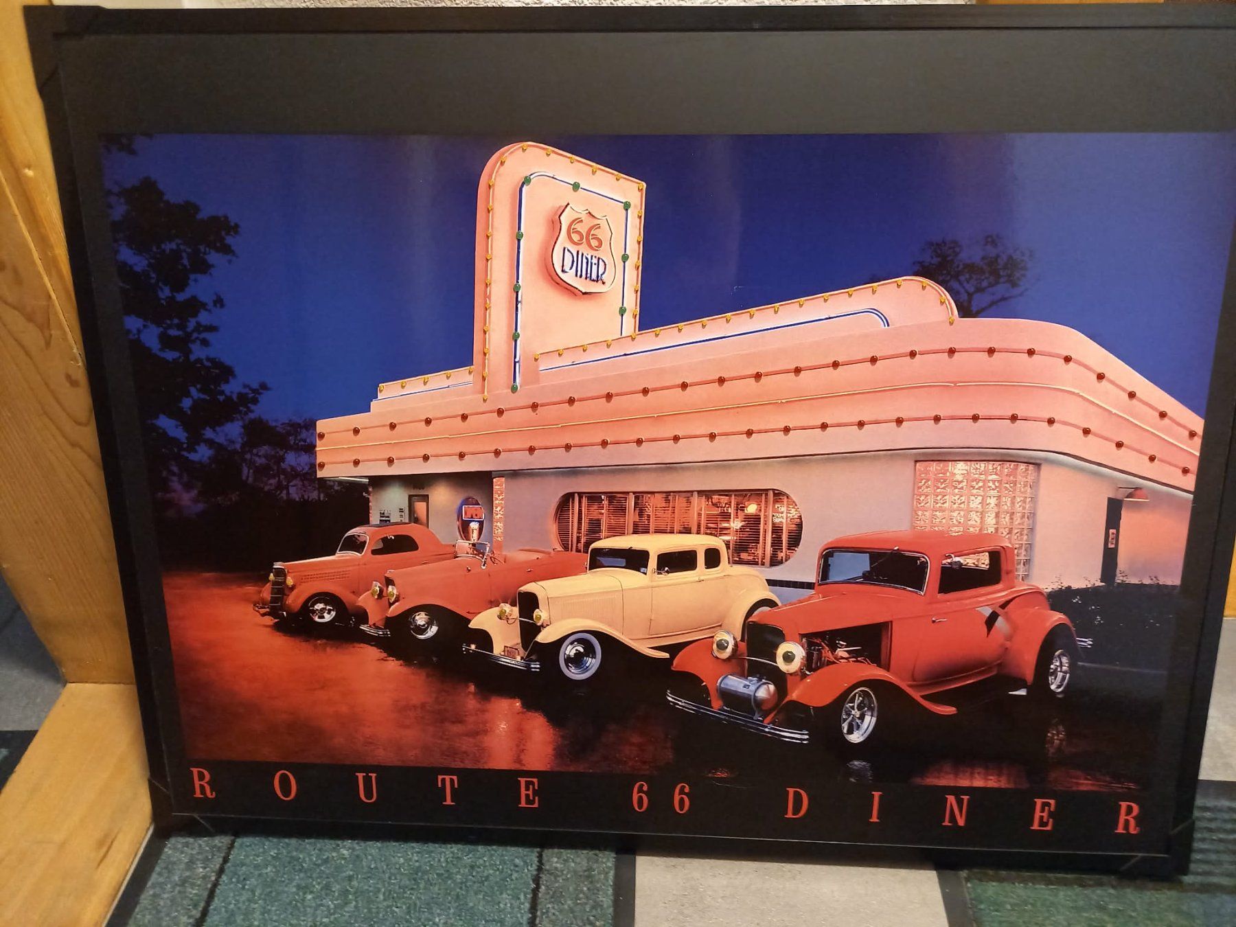Foto & Immagini: Bild mit LED-Beleuchtung,  Route 66 Diner – Nuovo (secondo la descrizione) da Pfungen venduto da hexenkutsche 4