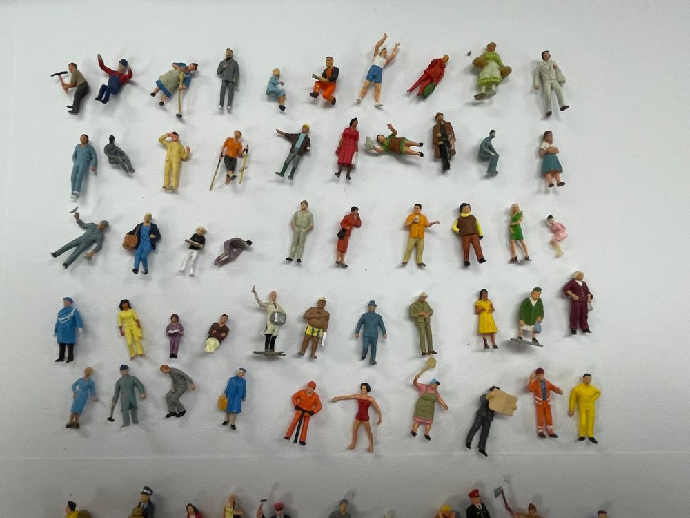 24pcs Ini People Figure In Iniatura Figure, Figure Di Piccole Persone - Foto 7