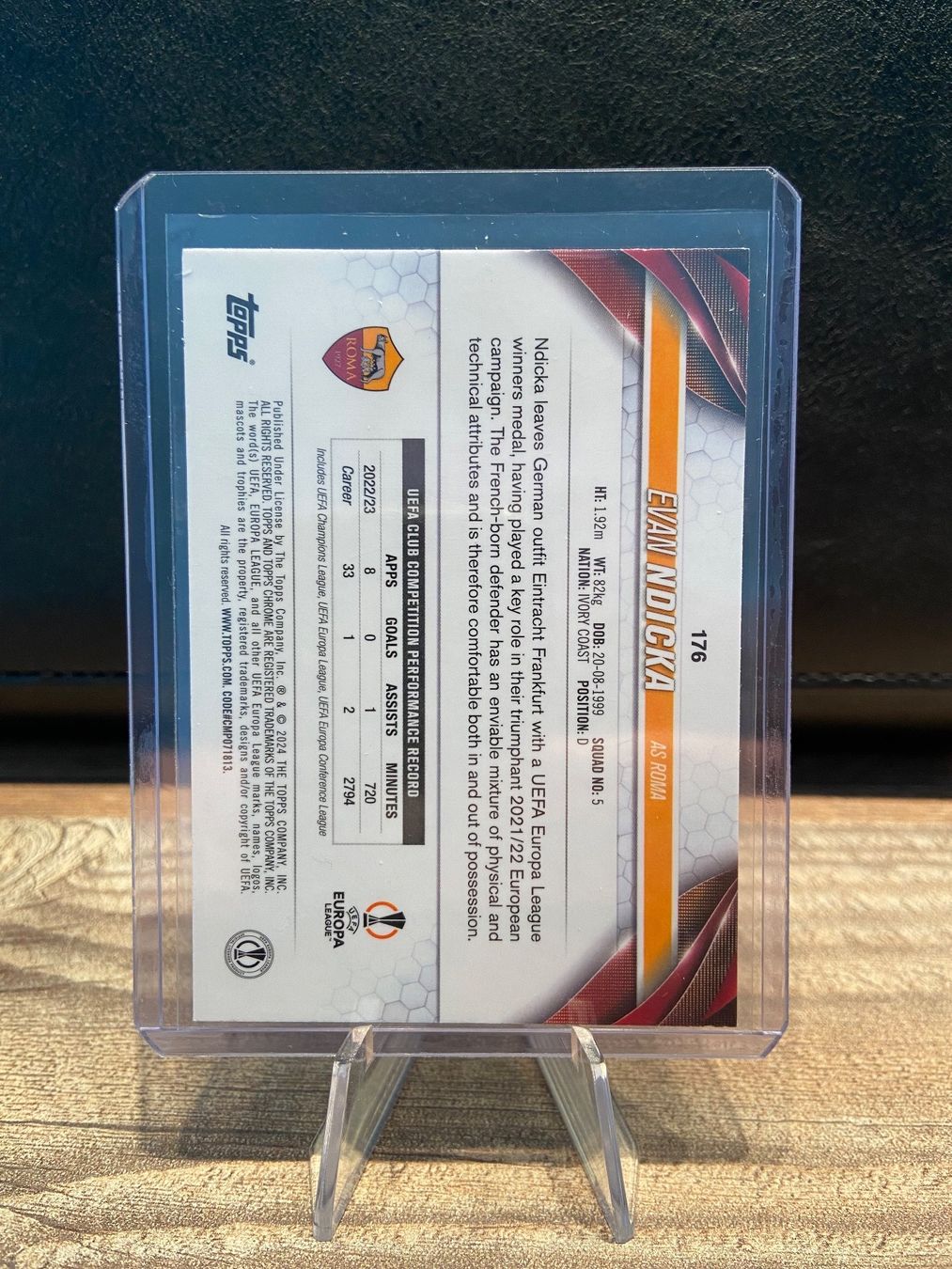 Topps Carte collezionabili: Evan Ndicka 27/99 Topps Chrome UEFA 23/24 – Usato da Dagmersellen venduto da dav_b656 1