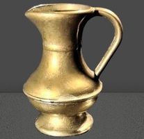 🌟🏺 Messing Krug Miniatur Vintage massiv Deko Vase 🧽💫