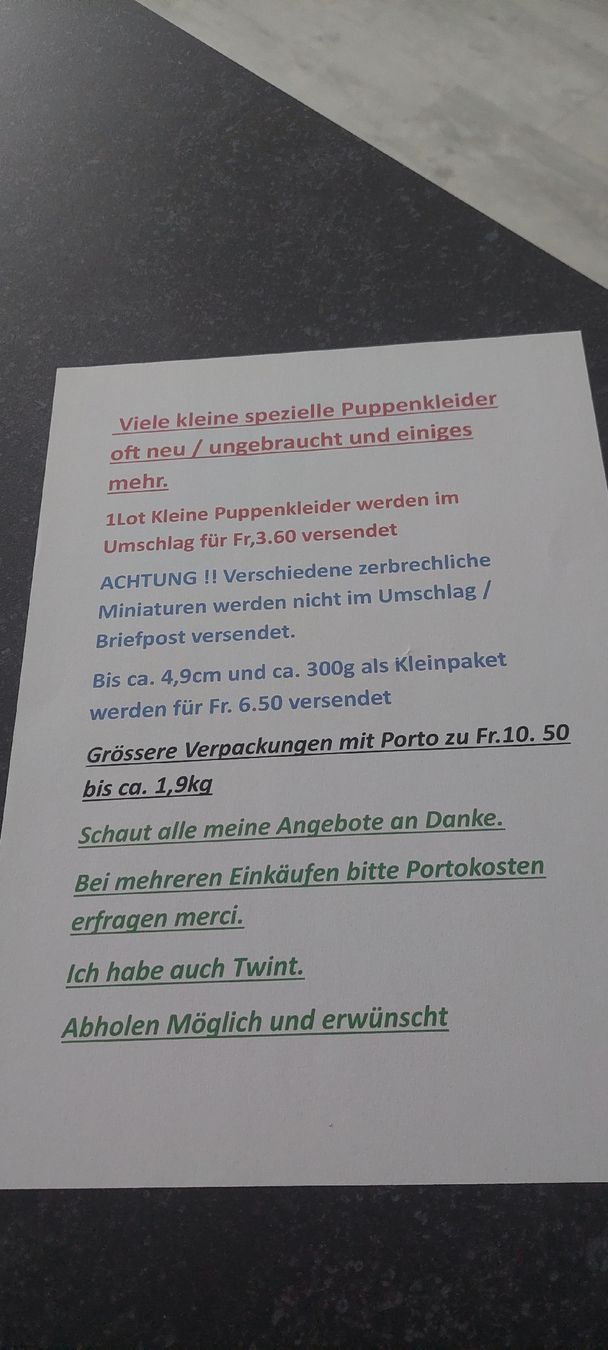 Puppen: Puppenkleidchen  – Gebraucht aus Muri AG von nindo1 9