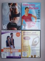 4 DVD's Rücken - Turnen, Gymnastik, Fitness für den Rücken